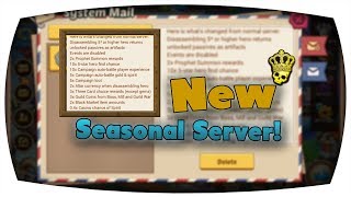 Idle Heroes ►The New Seasonal Server! + How to get it!