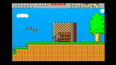 Sega Master System Wonderboy In Monster Land Title / Intro Screen And Attract Mode Demo 1988