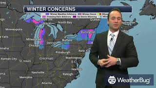 Monday's North Eastern Regional Weather Outlook Dec 11, 2017