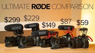 Every Rode Shotgun Video Mic Compared! $59 - $299