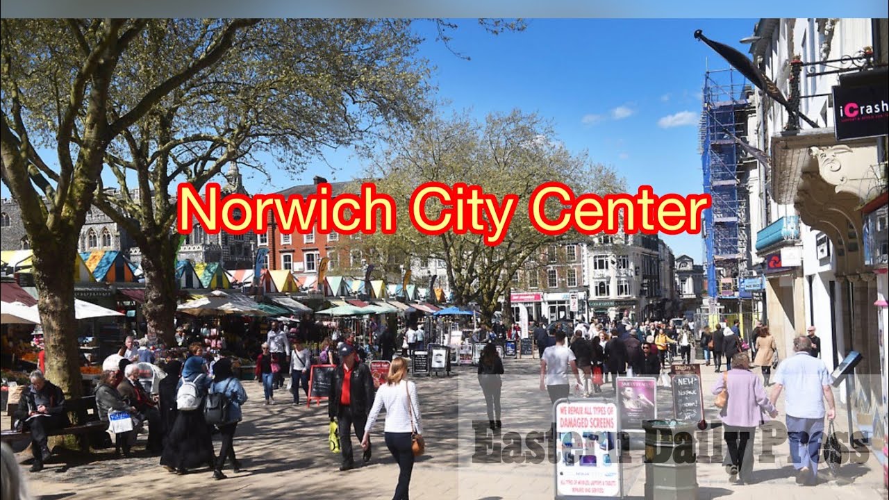 Norwich City Center, Norwich Castle & Market Place YouTube