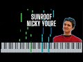 Sunroof (Piano Tutorial) - Nicky Youre, dazy | Sheet Music
