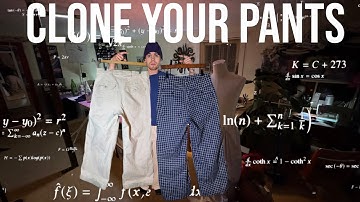 How to Copy Pants Into a Pattern(darts/pleats included)