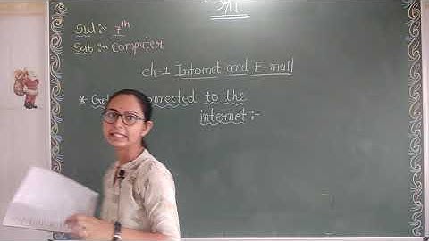 Std   7 Ch   1 Internet and E mail