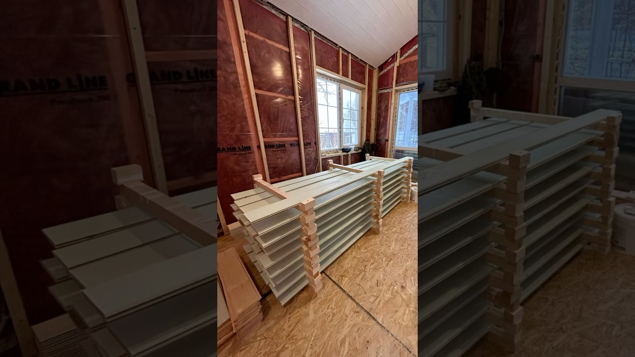 🔥🤫как покрасить быстро и качественно! Имитация бруса!