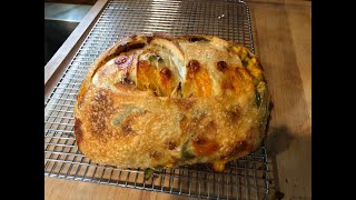 Sourdough jalapeno cheddar bread