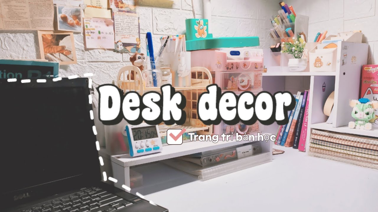 ✨Desk decor ????// Decor bàn học cùng với mình ~Harann #deskdecor ...