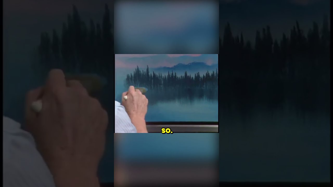 How To Paint Reflections With Bob Ross Art Artist Painting