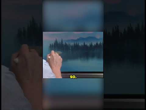 How To Paint Reflections with Bob Ross #art  #artist #painting