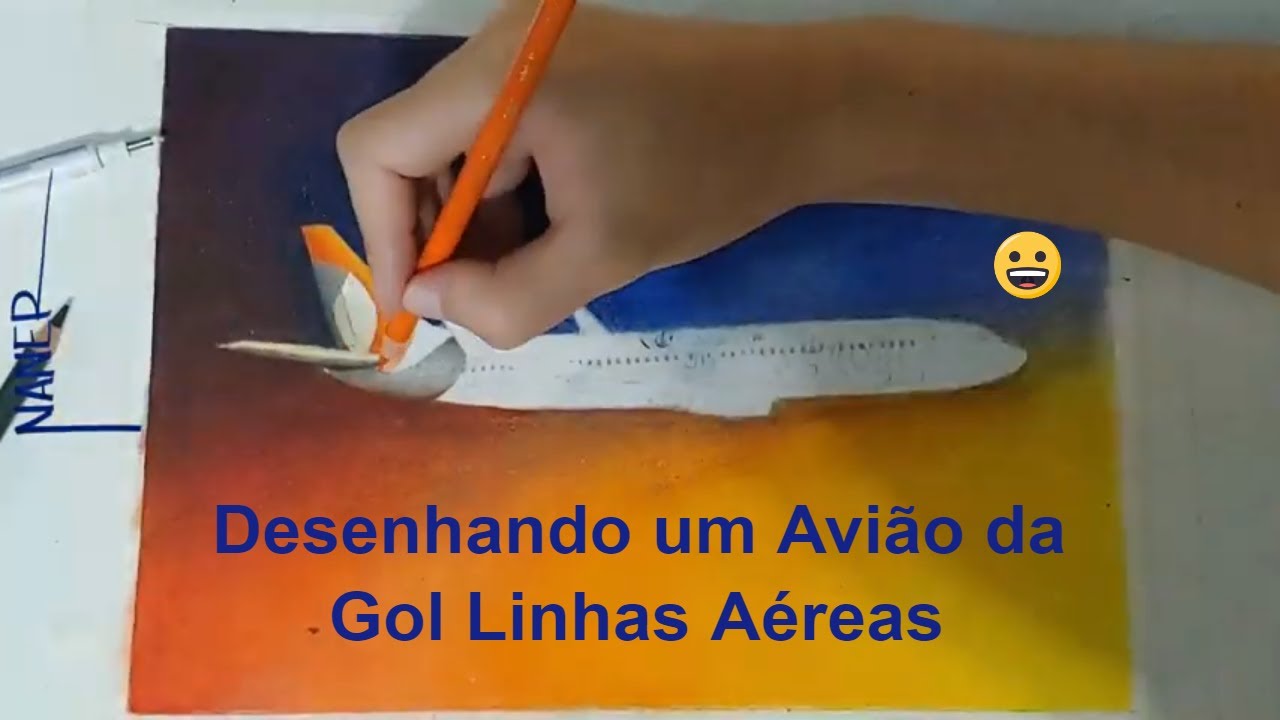 Desenhando Avião da Gol Linhas Aéreas - YouTube