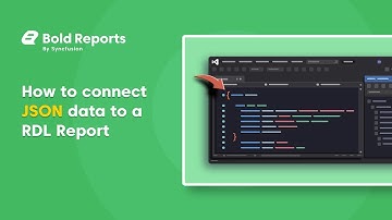 How to Connect JSON Data to an RDL report