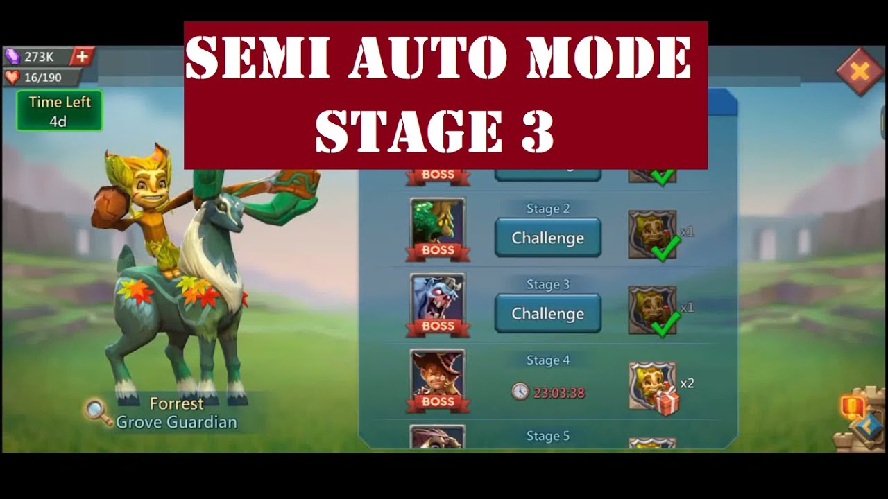 LIMITED CHALLENGE GROVE GUARDIAN STAGE 3: SEMI AUTO MODE