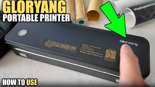 How to Use the Gloryang Portable Printer