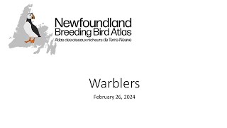 Birds of Newfoundland: Warblers