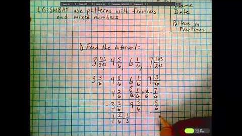 Mr. F Math5 - Class Video-Patterns in Fractions