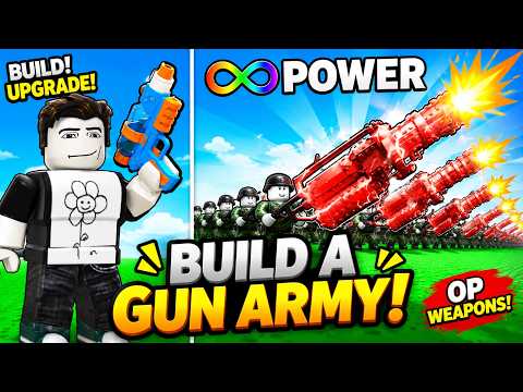 I Built the MOST OP Gun Army in Roblox! 🔥💀 | Build a Gun Army