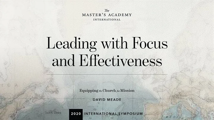 #TMAI2020 | David Meade - Leading with Focus and E...