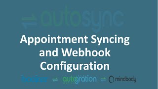 Appointment Syncing And Webhook Configuration