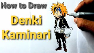 How to Draw Denki Kaminari | Anime Drawing | My Hero Academia