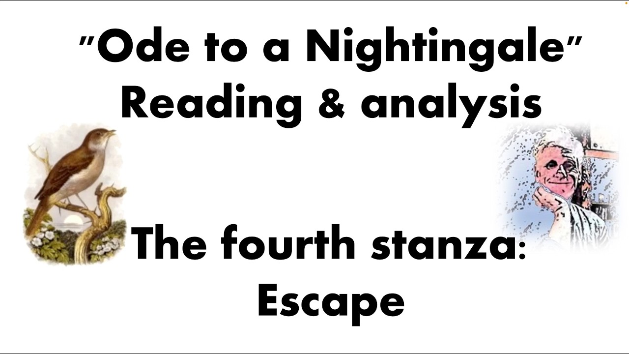 John Keats "Ode to a Nightingale": The fourth stanza: Escape