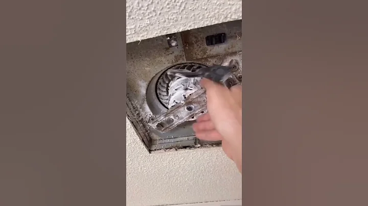 Bathroom Exhaust Fan Maintenance. #shorts #handyman #realestate