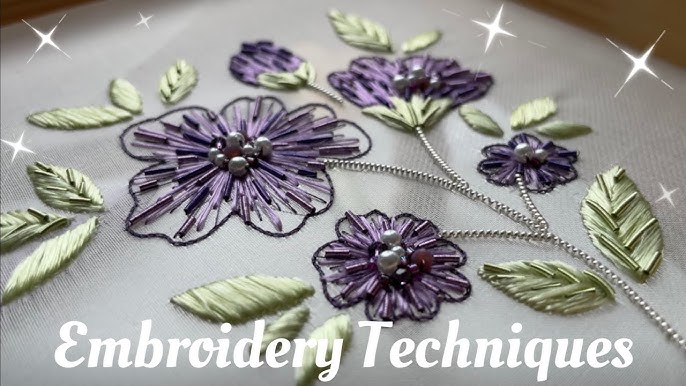 How to bead Embroidered Tulle 