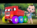 collar wheels truck Finger Family &amp; Wheels On The Bus  | Nursery Rhymes &amp; Kids Songs | Kindergarten