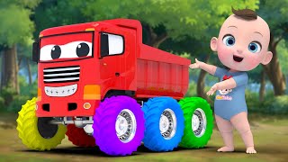 Collar Wheels Truck Finger Family & Wheels On The Bus  | Nursery Rhymes & Kids Songs | Kindergarten