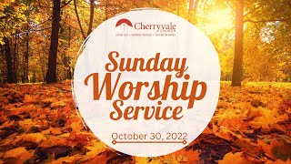 October 30, 2022 Sunday Worship Service at Cherryvale UMC, Staunton, VA