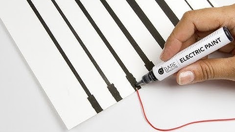 Paper Circuit using Electrically Conductive Paint - Bare Conductive