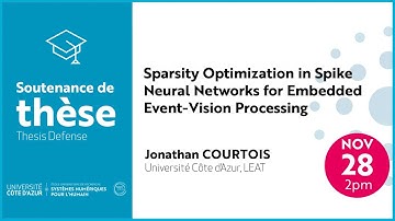 PhD Thesis Defense - Jonathan Courtois – Université Côte d’Azur · CNRS · LEAT : Sparsity in SNNs