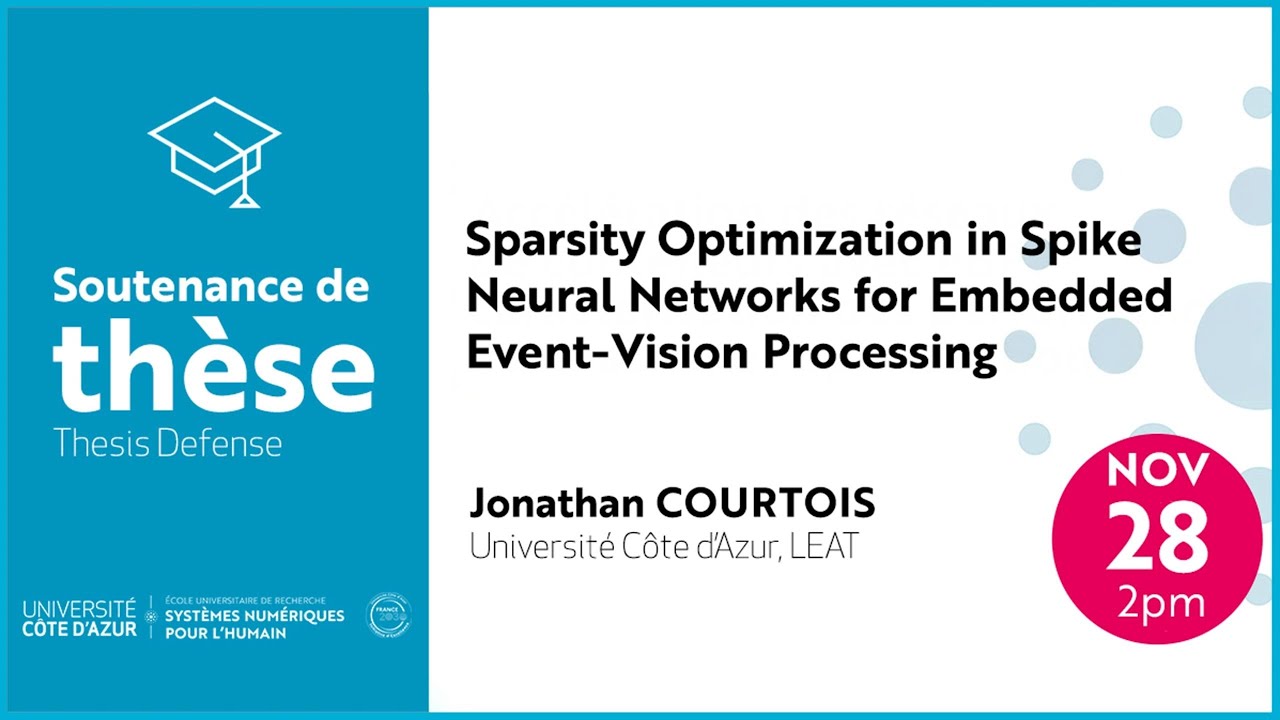 PhD Thesis Defense - Jonathan Courtois – Université Côte d’Azur · CNRS · LEAT : Sparsity in SNNs