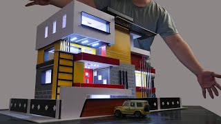Unbelievable! Beautiful miniature house model -  How to make a modern house model