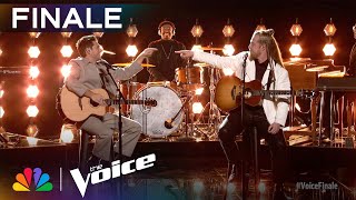 Huntley and Niall Horan Sing "Knockin' On Heaven's Door" by Bob Dylan | The Voice Live Finale | NBC screenshot 4