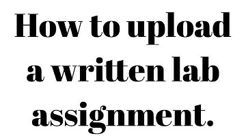 How to submit your first lab assignment