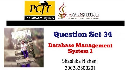 Database Management System Task 34   | 1st Year | Semester 01 | Java Institute