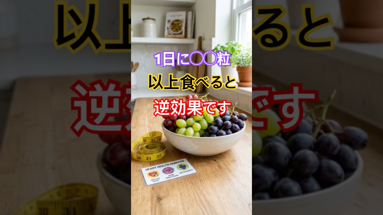 毎日“○○粒”のぶどうで体に起こる変化 #ぶどう #健康 #健康習慣