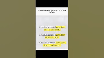A mistake repeated more than three times is a character. #motivational #motivation #quotes #shorts