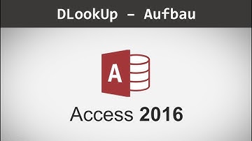 Microsoft Access 2016 | DLookup Funktion - Wert mit VBA aus Tabelle abfragen