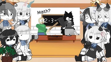 Fundamental Paper Education React To Miss Circle and Baldi Teaches Math II Naomi 🐰