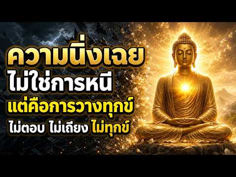 การนิ่งเฉยไม่ใช่การหนี…แต่คือการหยุดแบกทุกข์ ไม่ตอบ ไม่เถียง ใจก็สงบ