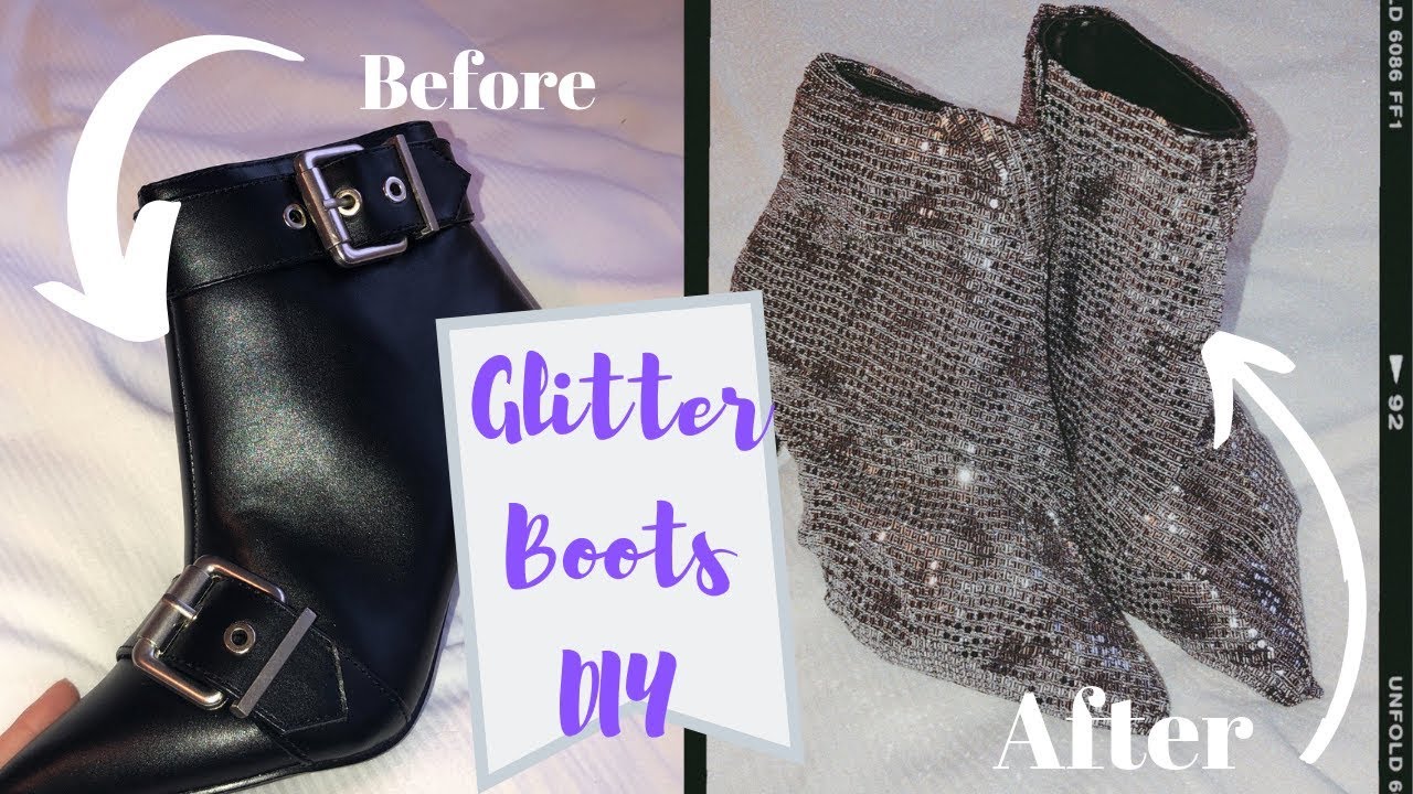 Glitter Boots DIY YouTube