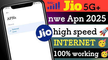 New Jio  APN 4G/5G/2025/ increase internet speed🚀🔥best jio internet settings🥳
