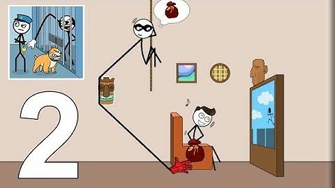 Thief Puzzle - All Levels - Funny Stickman Brain Puzzle Game - Gameplay Walkthrough