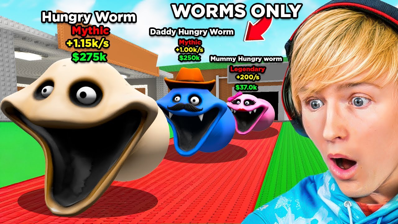 $0 to $1 BILLION Using WORMS ONLY in Steal A Hungry Worm!