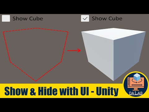 Show and Hide Object with UI Toggle in Unity 