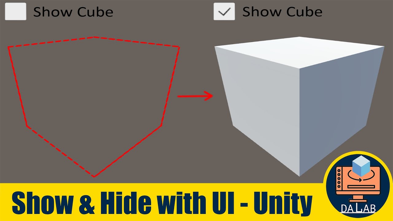 Show and Hide Object with UI Toggle in Unity 