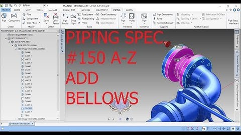 [E3D 2.1]_PIPING SPEC #150 A-Z_ADD BELLOWS SINGLE R.F