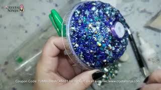 How to Bling Rhinestone Tumblers with Sharpies! Watch this easy, beginner level CrystalNinja process