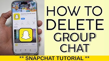 How to Delete Group Chat on Snapchat 2025